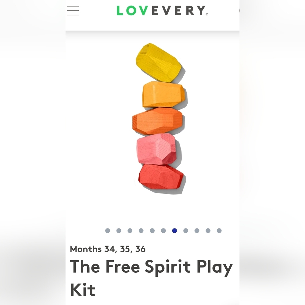 LOVEVERY Solid Wood Stacking Boulders